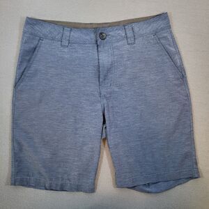 Prana Mens Shorts Size 31 Blue Rotham Boardshorts 9 Inch Inseam Quick Dry UPF